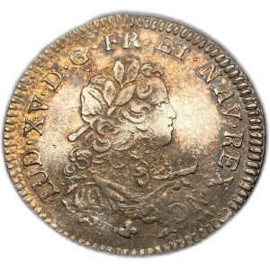 France, 1/3 Ecu, 1721 E