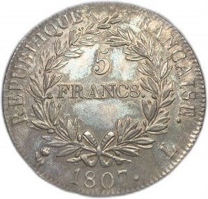Frankreich, 5 Francs, 1807 L