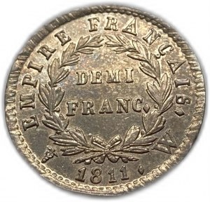 Frankreich, 1/2 Franc, 1811 W