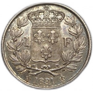 Francie, 1 Franc, 1831