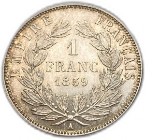 Francie, 1 Franc, 1859 A