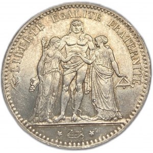 Francie, 5 franků, 1876 A