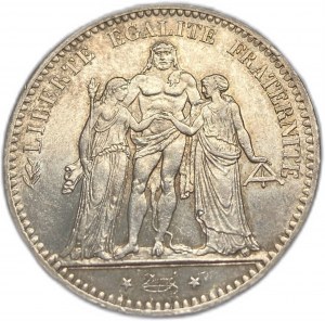 Francia, 5 franchi, 1876 A