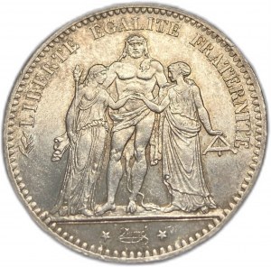 Francie, 5 franků, 1876 A