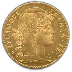 Francia, 10 franchi, 1907