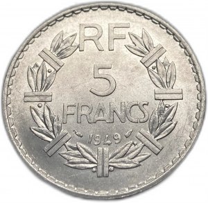 Francia, 5 franchi, 1949