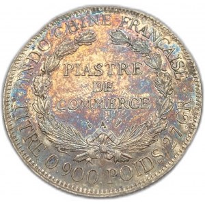 French Indo-China, 1 Piastre, 1924 A