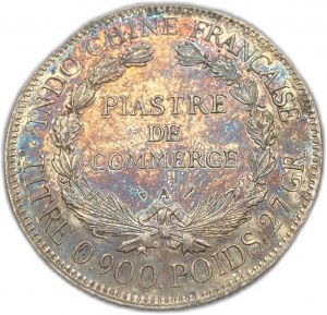 French Indo-China, 1 Piastre, 1924 A