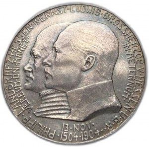 Deutsche Staaten Hessen-Darmstad, 5 Mark 1904,Selten