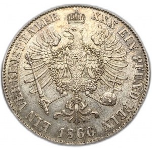 Německé státy Prusko, 1 tolar, 1860 A