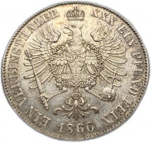 German States Prussia, 1 Thaler, 1860 A