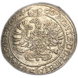 Nemecko, 6 Kreuzer, 1674 SP