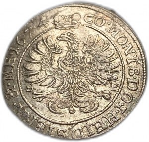 Niemcy, 6 Kreuzer, 1674 SP