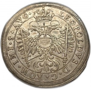 Allemagne, 1/2 Thaler, 1694, Augsbourg Léopold Ier