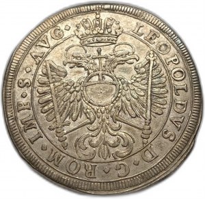 Allemagne, 1/2 Thaler, 1694, Augsbourg Léopold Ier