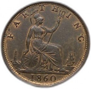 Velká Británie, Farthing, 1860