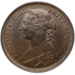 Velká Británie, 1/2 penny, 1886