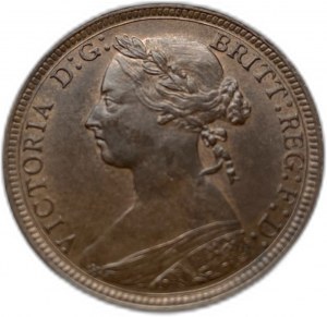Gran Bretagna, 1/2 penny, 1886