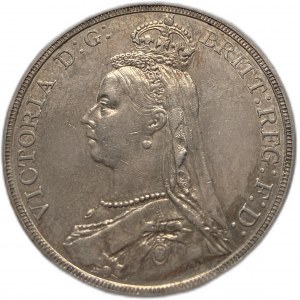 Velká Británie, 1 koruna, 1889