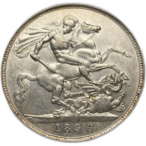 Velká Británie, 1 koruna, 1896