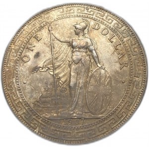 Gran Bretagna, Dollaro commerciale, 1907 B