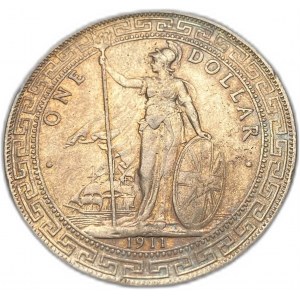 Velká Británie, obchodní dolar, 1911 B