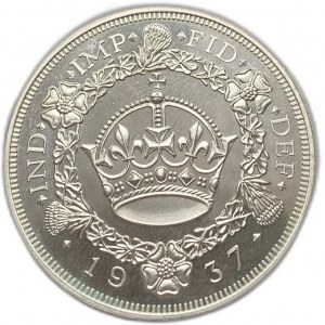 Velká Británie, 1 koruna, 1937