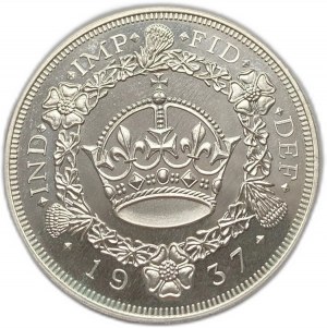 Veľká Británia, 1 koruna, 1937