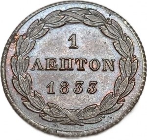 Grecia, 1 Lepton, 1833