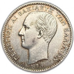 Řecko, 1 drachma, 1873 A