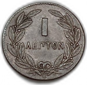 Grécko, 1 Lepton, 1878 K
