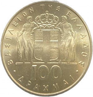 Řecko, 100 drachmai, 1967 (1970)