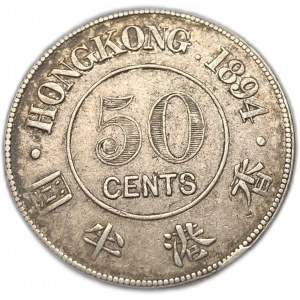 Hongkong, 50 centov, 1894