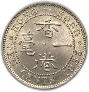 Hongkong, 10 centov, 1935