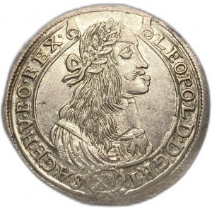 Hungary, 15 Kreuzer, 1674 KB