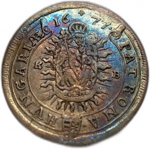Ungarn, 15 Kreuzer, 1677 KB