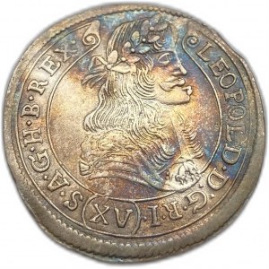 Hungary, 15 Kreuzer, 1680 KB