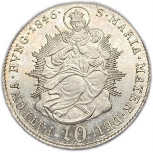 Ungarn, 10 Kreuzer/Krajczar, 1846 B