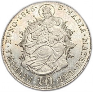 Hongrie, 10 Kreuzer/Krajczar, 1846 B