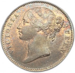 India, 1 rupia, 1840