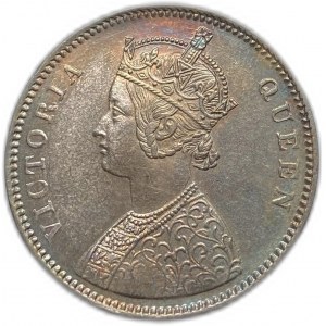 Inde, 1 roupie, 1862