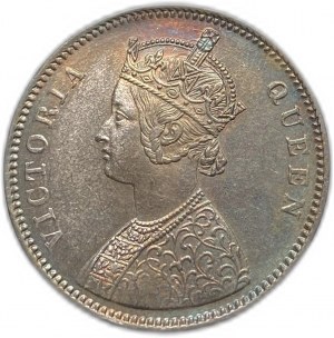 India, 1 Rupee, 1862