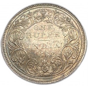 Indie, 1 rupie, 1862