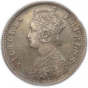 India, 1/4 di rupia, 1882 B