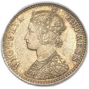 India, 1/4 di rupia, 1892 B