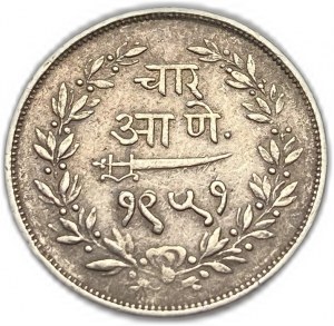 India, 4 Annas, 1894 (1951)