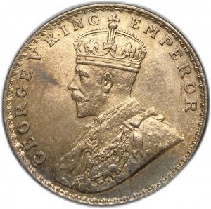 India, 1 rupia, 1917 B