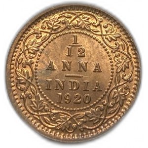 Inde, 1/12 Anna, 1920 C