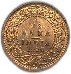 Inde, 1/12 Anna, 1920 C