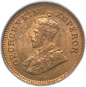 India, 1/2 Pice, 1921